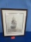 FRAMED AND SIGNED PRINT- SHIP 26X30