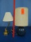 TWO TABLE LAMPS W/ SHADE