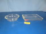 TWO PYREX DISHES