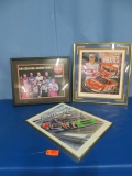 3 RACING POSTERS FRAMED- 