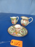 ORIENTAL LOT- PITCHERS, CUP AND 