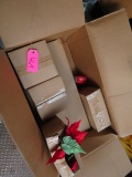 BOX FULL OF NEW ITEMS- ORNAMENTS, WREATH AND MORE!
