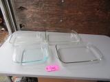 FOUR PYREX DISHES