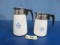 CORNINGWARE 6CUP PITCHER, & 9CUP CORNING BREWER PITCHER