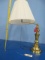 BRASS LAMP W /MOVABLE ARM & SHADE
