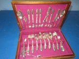 WM ROGERS SILVER PLATED FLATWARE IN BOX-