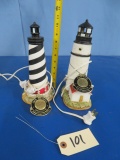 CAPE HATTERAS AND CAPE COD LIGHTHOUSE'S- PLUG IN & LIGHT UP