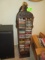 WOODEN CARVED CD HOLDER STAND W/ CD'S