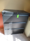 BLACK FILING CABINET W/ KEY