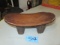 CARVED WOODEN  BENCH-FROM THE IVORY COAST 16X8X5