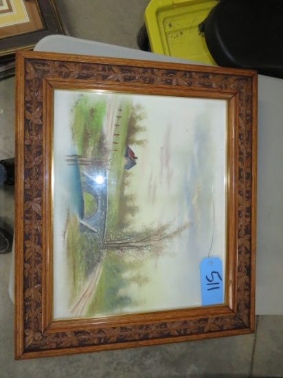 FRAMED / SIGNED PAINTING- W/ DETAILED FRAME