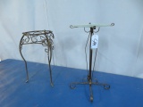 TWO METAL PLANT STANDS 21-24