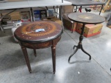TWO ROUND SIDE  TABLES - 22X24 - 18X27