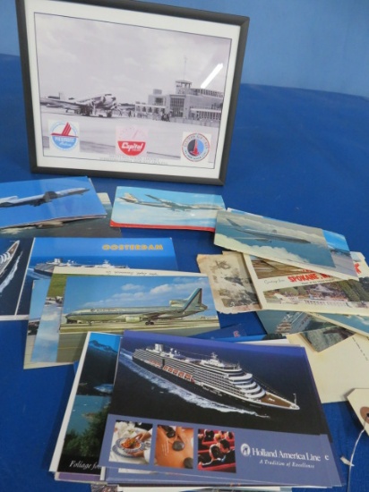 OLD PIEDMONT AIRLINE PICTURE AND VINTAGE POST CARDS