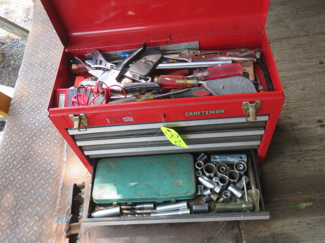 Craftsman Toolbox full of tools and sockets