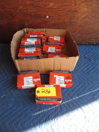13 BOXES OF NAILS