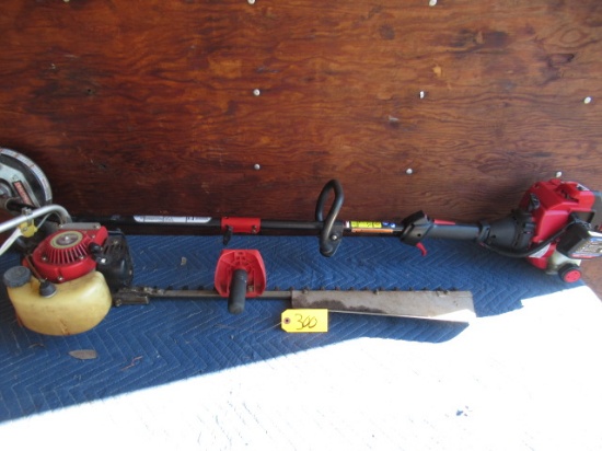 TROY BILT EDGER AND RYOBI HEDGE TRIMMER