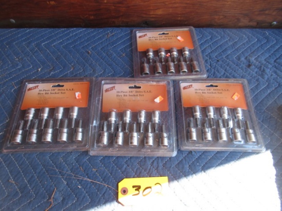 10 PC. 3/8 HEX BIT SOCKET SET