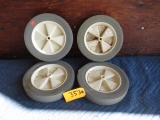 4 HARD PLASTIC TIRES