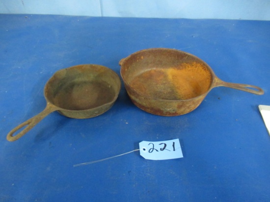 WAGNER WARE PANS  9 & 10"