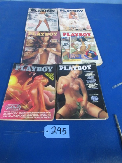 6 PLAYBOY MAGAZINES  1976