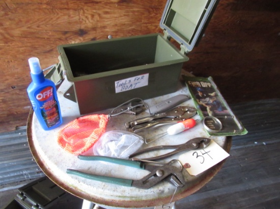 MISC. TOOLS AND AMMO BOX