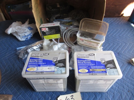 MISC. SCREWS, BOLTS, NAILS ,HARDWARE