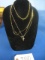 4 NECKLACES MARKED 14 K
