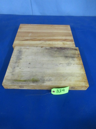 2- 2" THICK CUTTING BOARDS  18 X 12