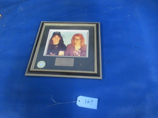 ORIGINAL AUTOGRAPHED MIKE MYERS & DANA CARVEY WAYNES WORLD PICTURE  15 X 15