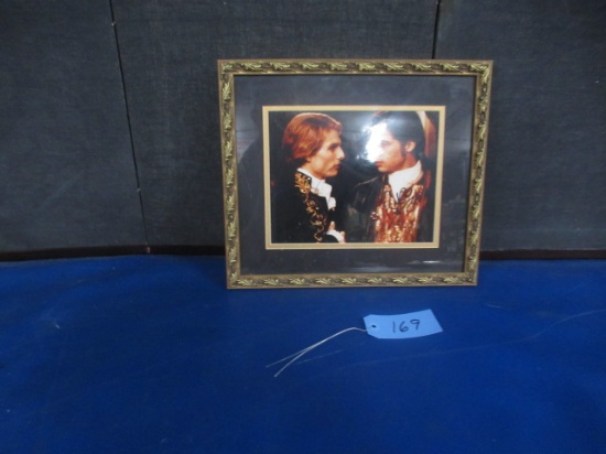 TOM CRUISE & BRAD PITT AS VAMPIRES FRAMED W/ SIGNATURES AND CERTIFICATE OF AUTHENTICITY