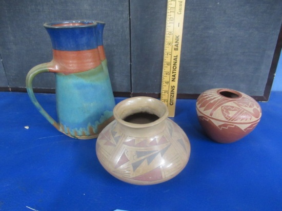 3 PCS. INDIAN POTTERY