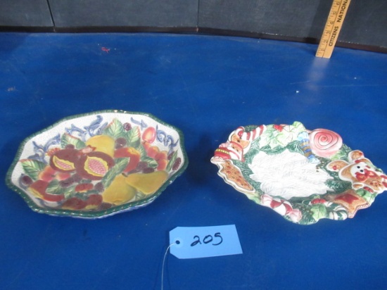 2 PCS. FITZ AND FLOYD