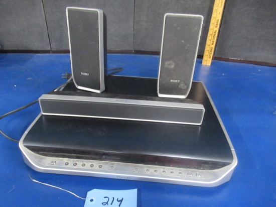 DVD PLAYER AND SPEAKERS BY SONY