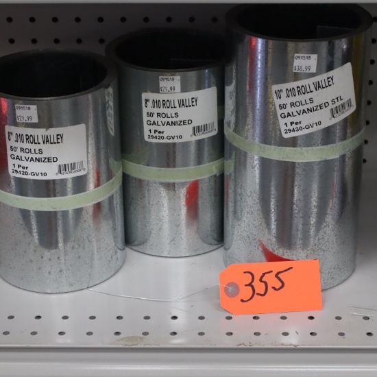 8" GALVANIZED ROLL AND 10" ROLLS