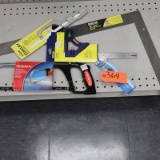 HACK SAW, CARPENTER SQUARE, LEVEL