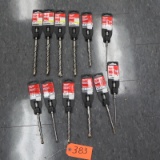 12 PCS. CONCRETE DRILL BITS  5/16 X 6