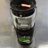 2 - 5 GALLON CANS ROOF COATING AND NAILING CEMENT