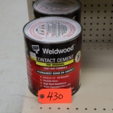2- ONE GALLON CANS CONTACT CEMENT