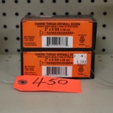 2 BOXES DRYWALL SCREWS  2 X 8 1 LB