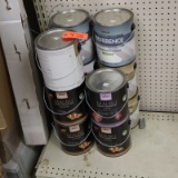 1 GALLON PAINT  11 CANS EGGSHELL, MATTE, SEMI- GLOSS AND FLAT