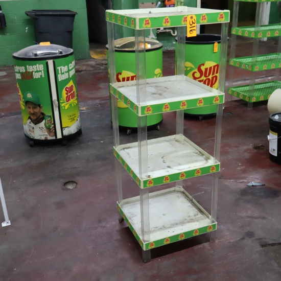 PLASTIC SUNDROP DRINK SHELF  19 X 19 X 53