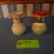 2 FLORAL VASES  5 T