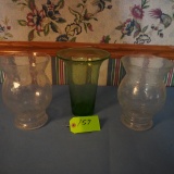 CRACKLE GLASS VASES