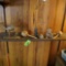 COLLECTIBLES ON SHELF