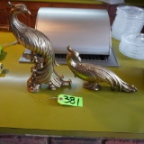 PAIR OF WOODEN BIRDS  14 T
