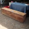 OLD WOODEN BOX  19 X 74 L X 14