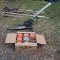 SKEET THROWER W/ CASE OF SKEET