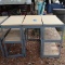 3 METAL SHELVES