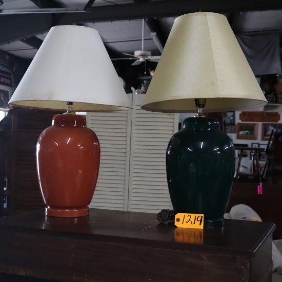 PR.O F GINGER JAR LAMPS  28 T